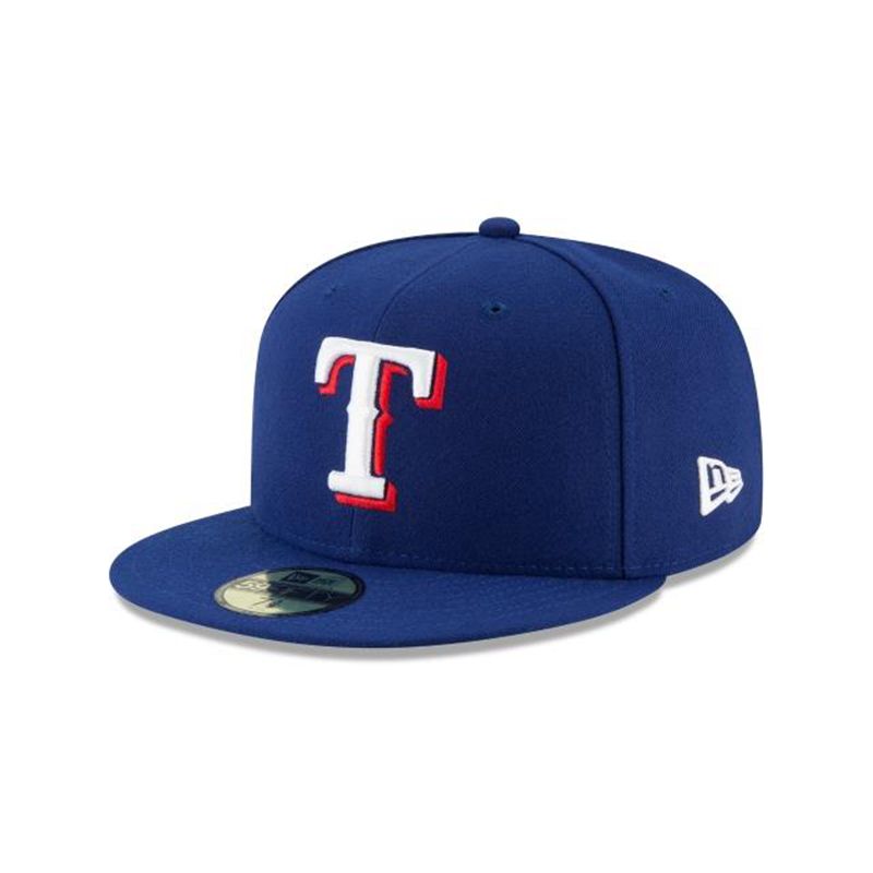 MLB Texas Rangers Authentic Collection 59Fifty Fitted (BQA4107) - Blue New Era Caps